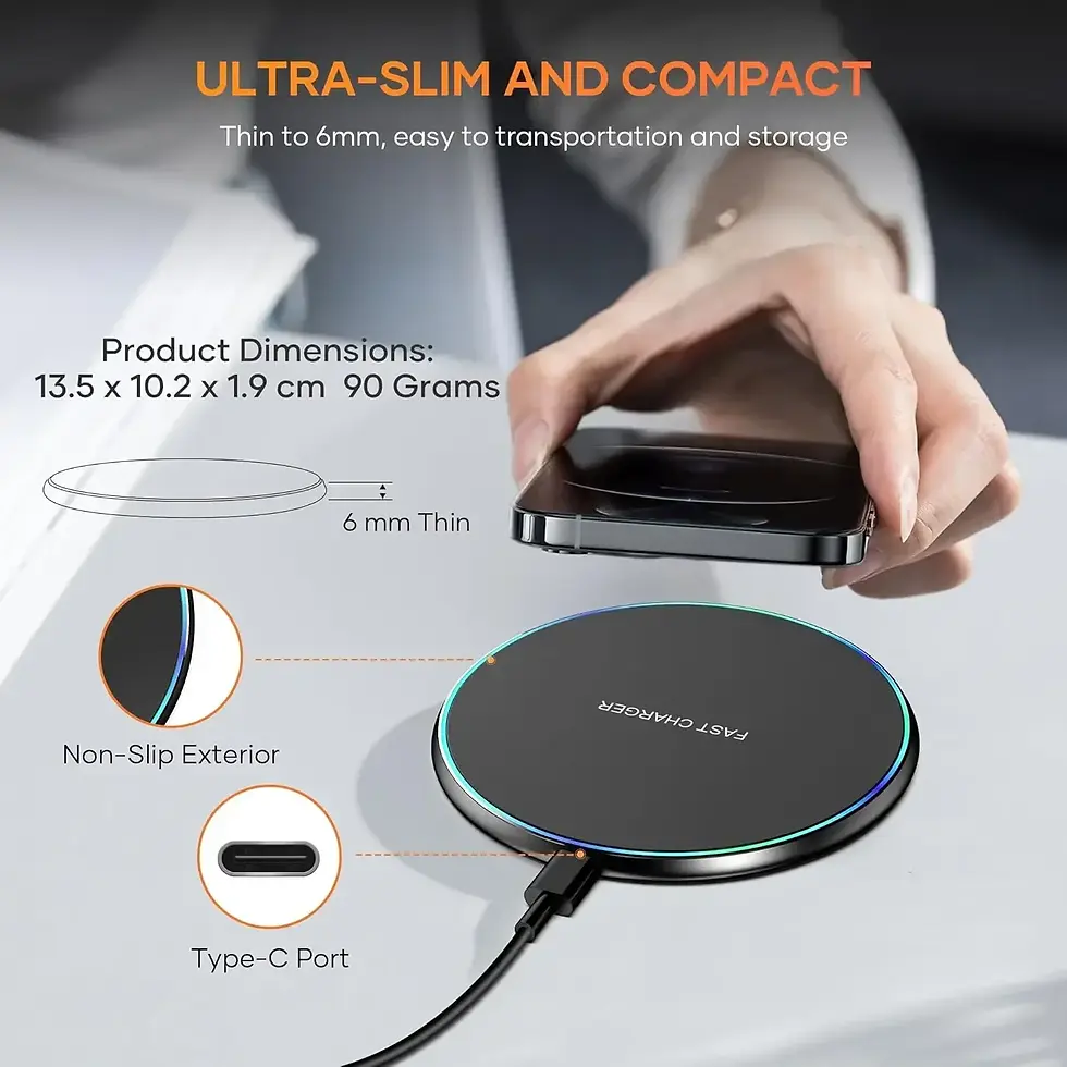 Miniatura: 30W Desktop LED Wireless Charger Pad Phone Holder For iPhone 17 16 15 14 13 Pro 
