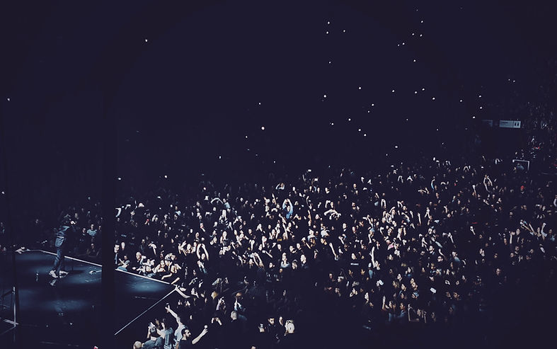 Scène de foule au concert