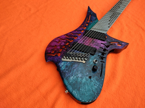 Azwen 8 ULT Teal Nebula | etherial-guitars