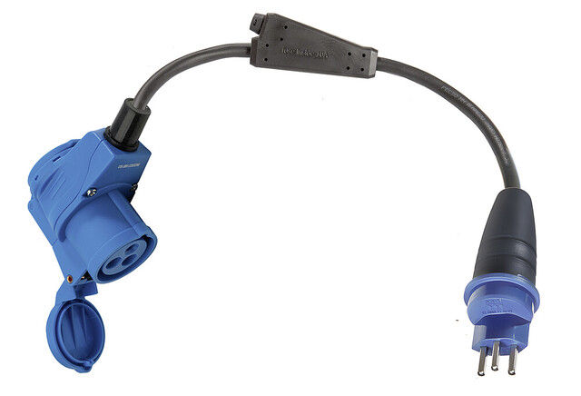CEE-Adapterleitung Weingärtner Schweiz - SEV Typ 13, 10A/250V CEE Winkel