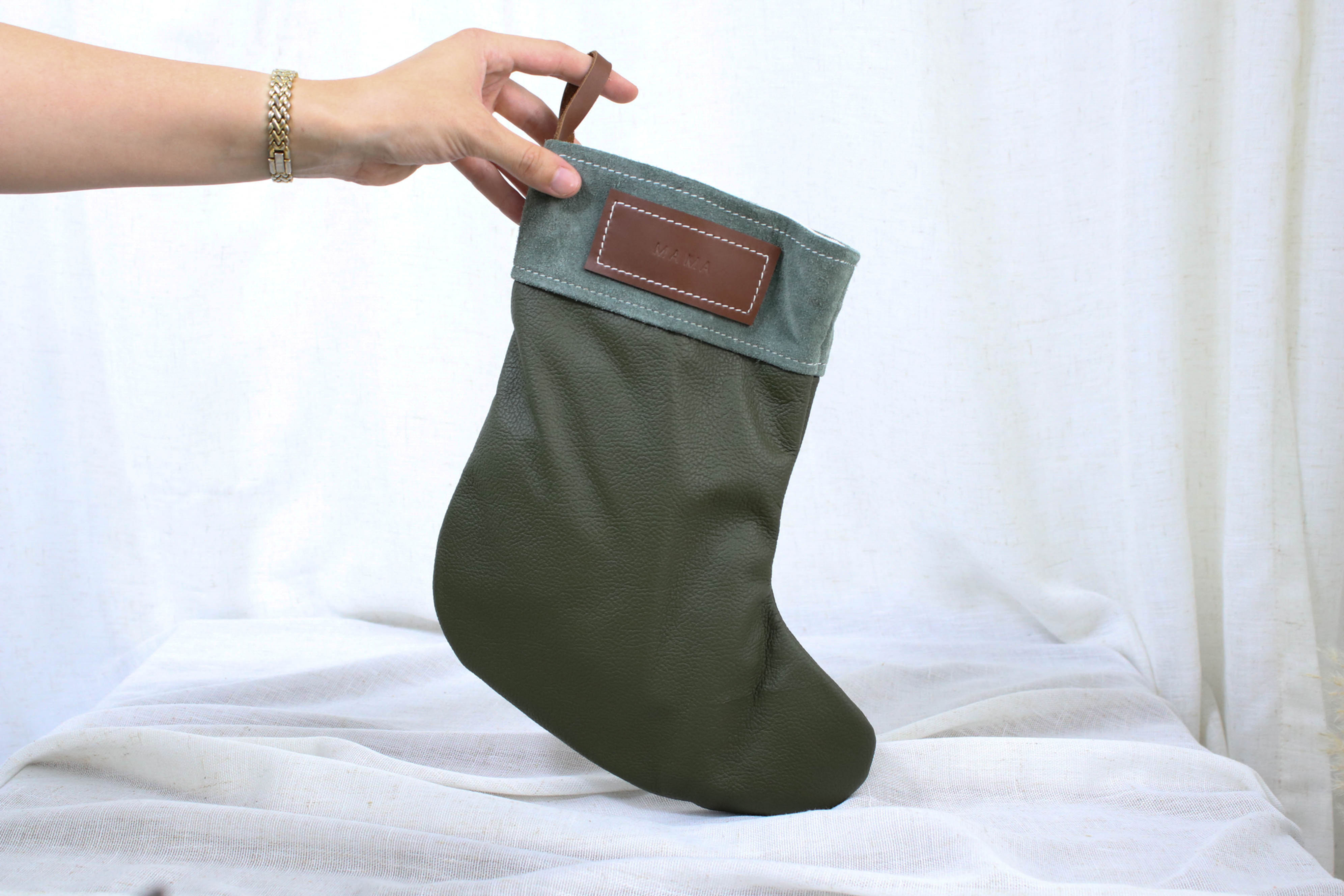 Leather Christmas Stocking