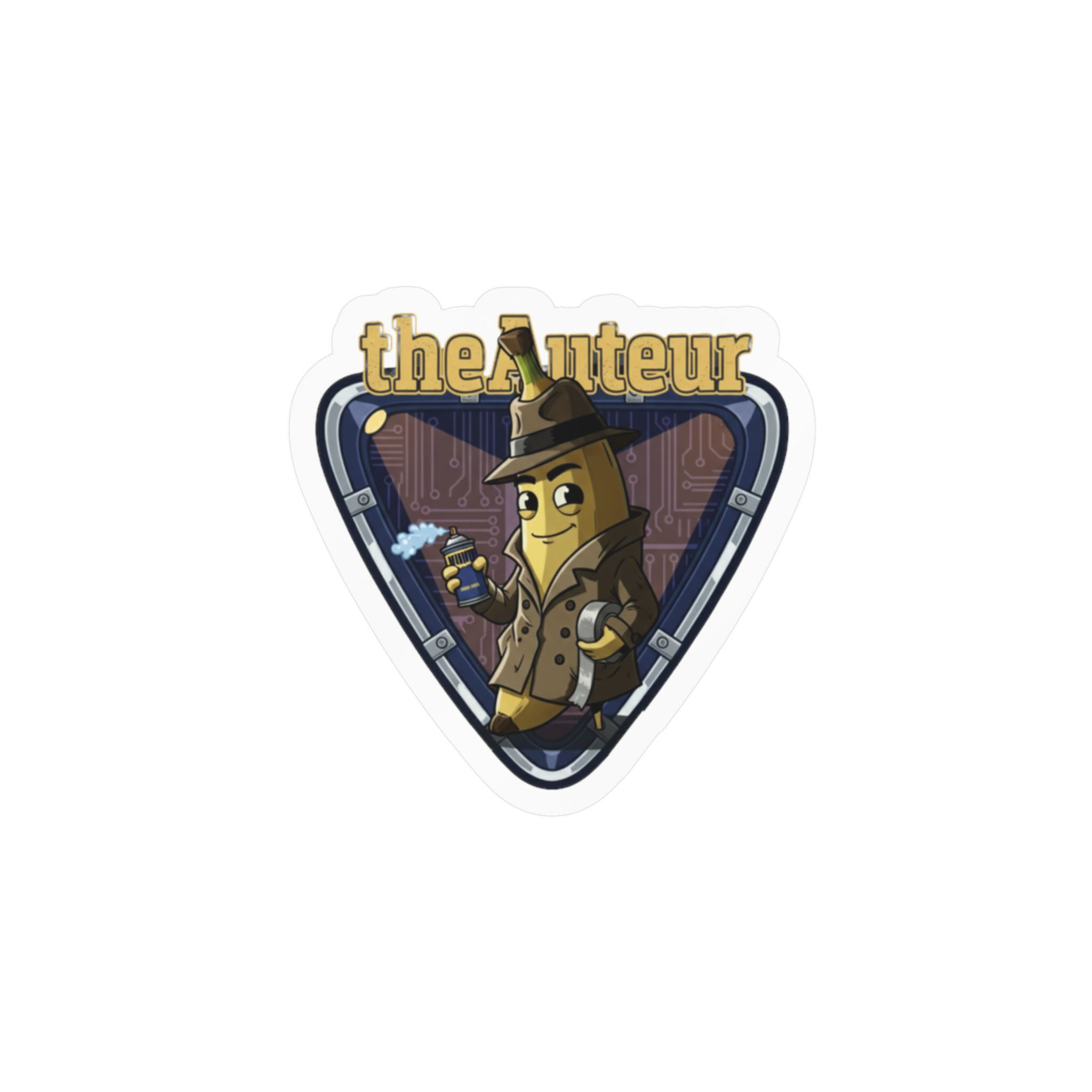 The Auteur Badge: nanoBan1955 Cinematic Detective | Sticker Kiss-Cut Vinyl Decal