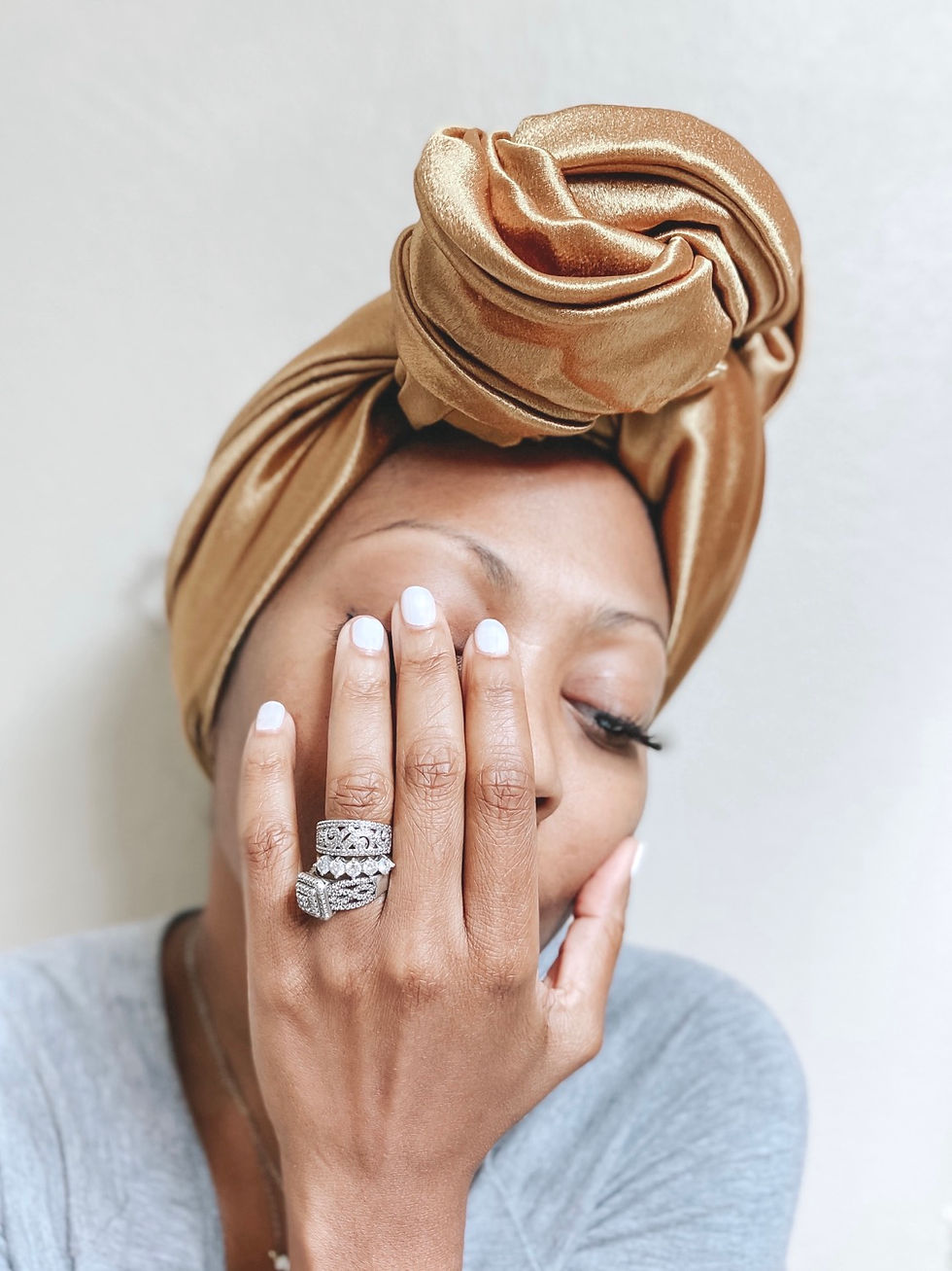 縮圖：G O U D E A U | Headwrap ”Antique Gold”