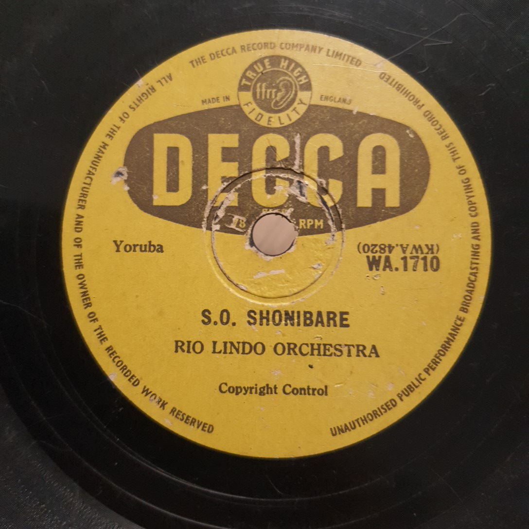 Rio Lindo Orchestra - S.O. Shonibare [Decca]
