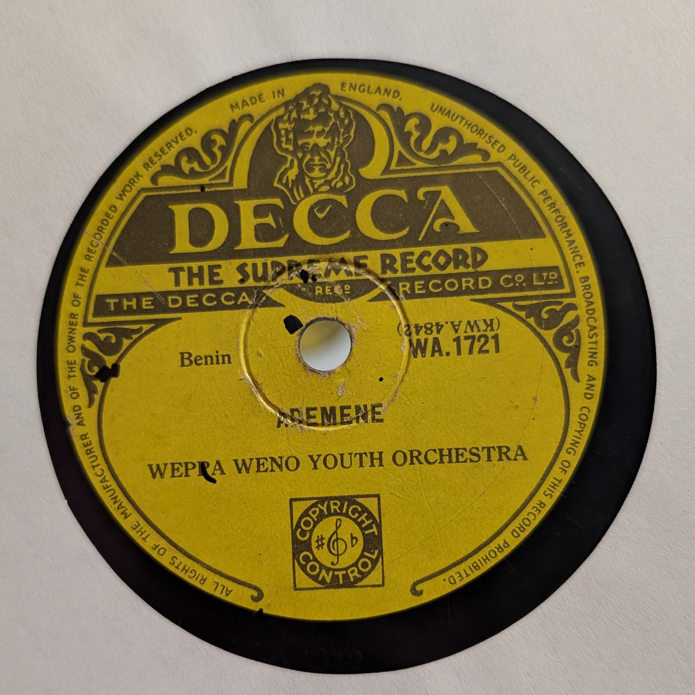 Weppa Wanno Youth Orchestra - Oyio Ze Oyioye [Decca]