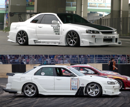 URAS スカイラインR34 2Dr/4Dr アイライン左右セット URAS Official Web Site / R34 SKYLINE 2Dr/4Dr アイライン