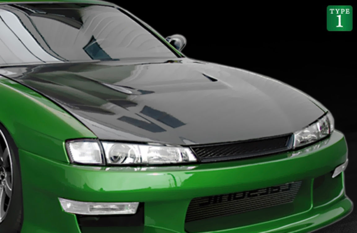ORIGIN LABO S14 SILVIA KOUKI TYPE1 BONNET CARBON