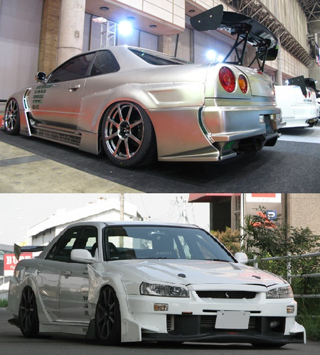 ER34 URAS D1Specリアフェンダー ER34 URAS D1Specリアフェンダー URAS R34 SKYLINE D1-SPEC WIDE REAR