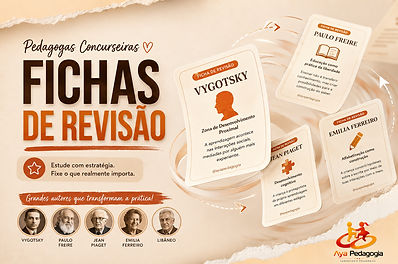 Fichas de revisão Pedagogia concursos
