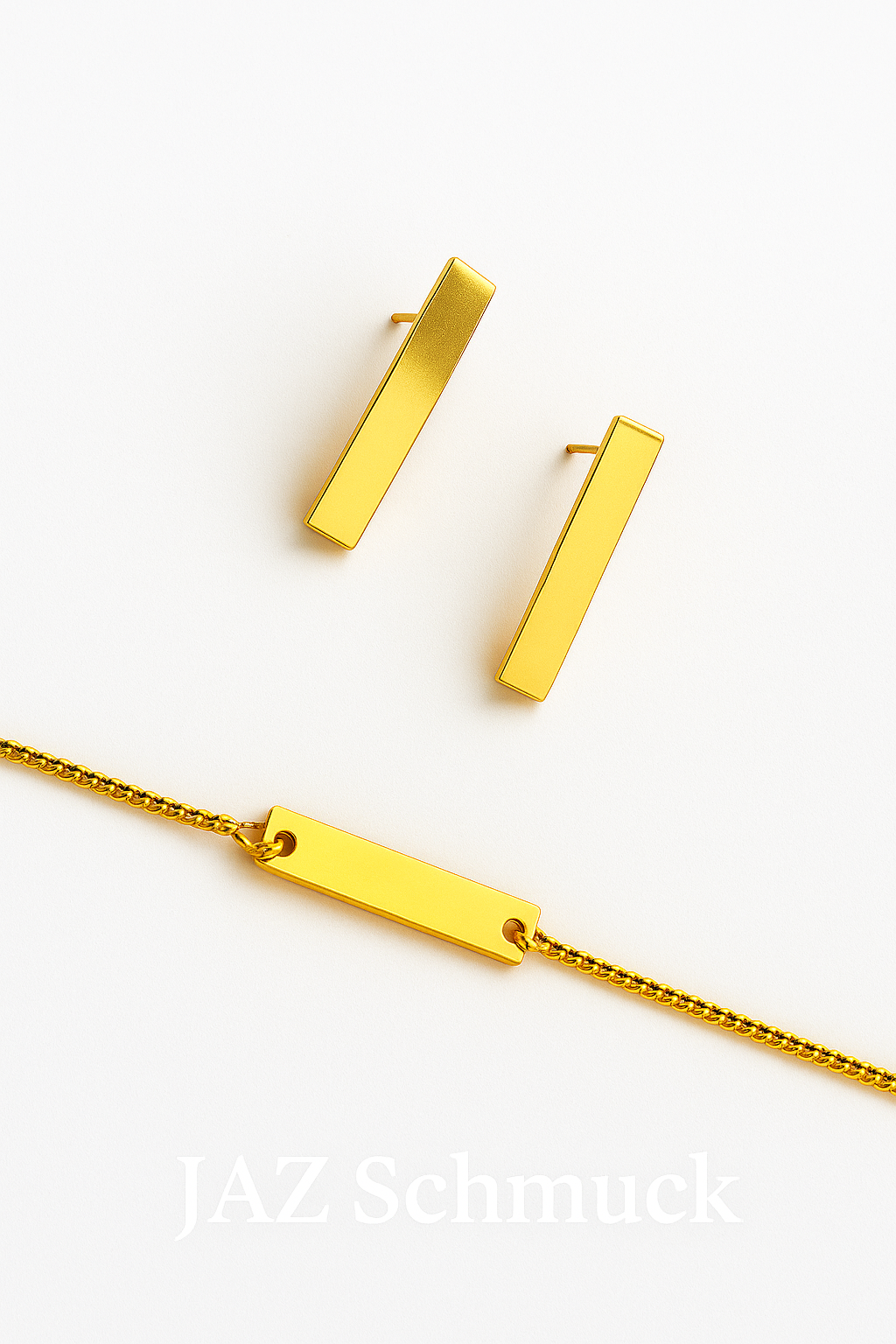 Strich Set – Vergoldetes Schmuckset