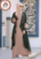 Abaya (Green & Brown)