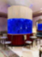 Large saltwater fish tank in the lobby of The Kimberly Hotel in NYC