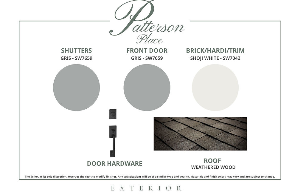 outdoor selections for patterson place