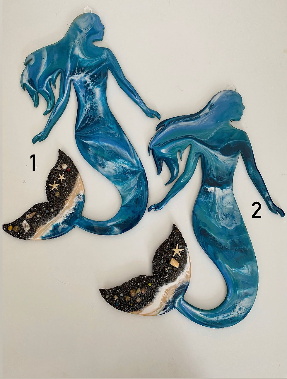 Thumbnail: Mermaid wood shape wall decor 15*11in