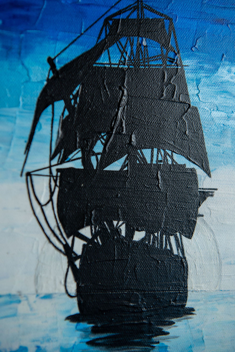 Thumbnail: Black Pearl (glows in the dark!) 11*14in, variations 