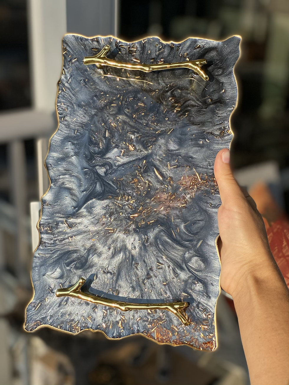 Thumbnail: Serving tray and 4 coasters 