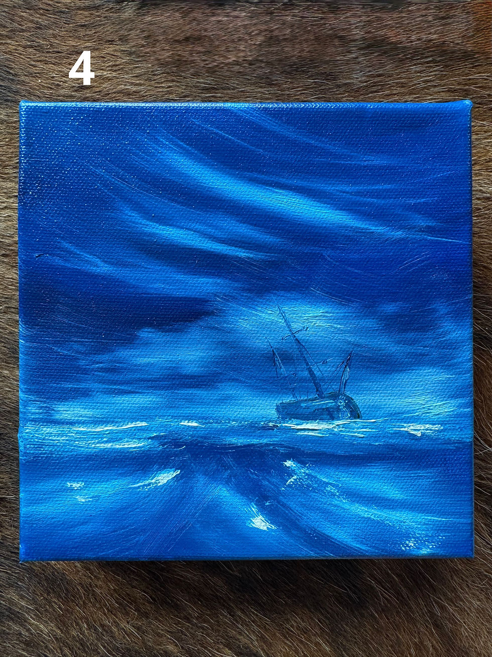 Thumbnail: I see the sea, variations 6*6in