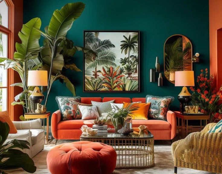 MODERN BOHIMIAN VIVING ROOM DESIGN