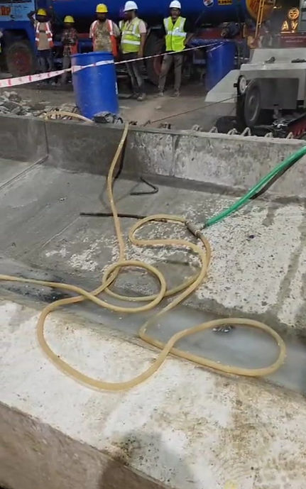 Chennai Metro Collapse - Diamond Wire Sawing