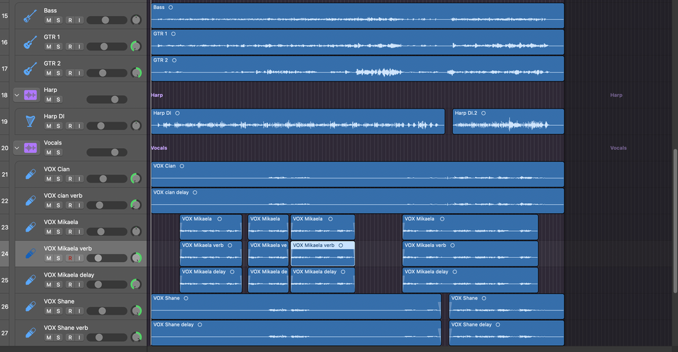 Home In The Country Mixing Session