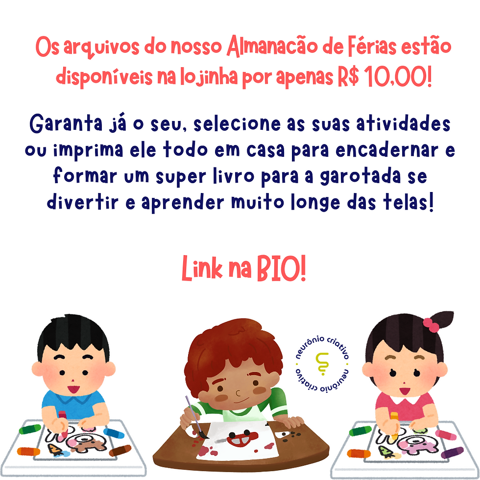 Miniatura: ALMANACÃO DE ATIVIDADES PARA FÉRIAS (E O ANO TODO TAMBÉM, rs)!