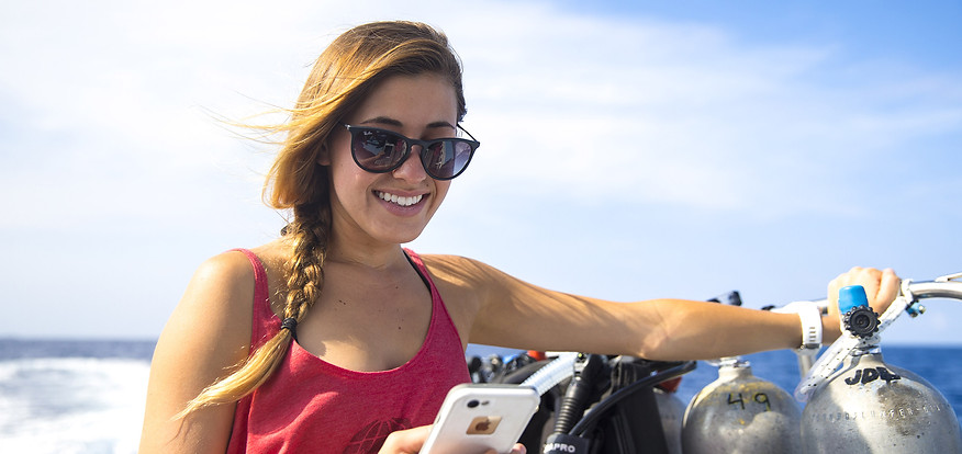 Friendly dive team at Oxybulles Diving Center, Rawai.