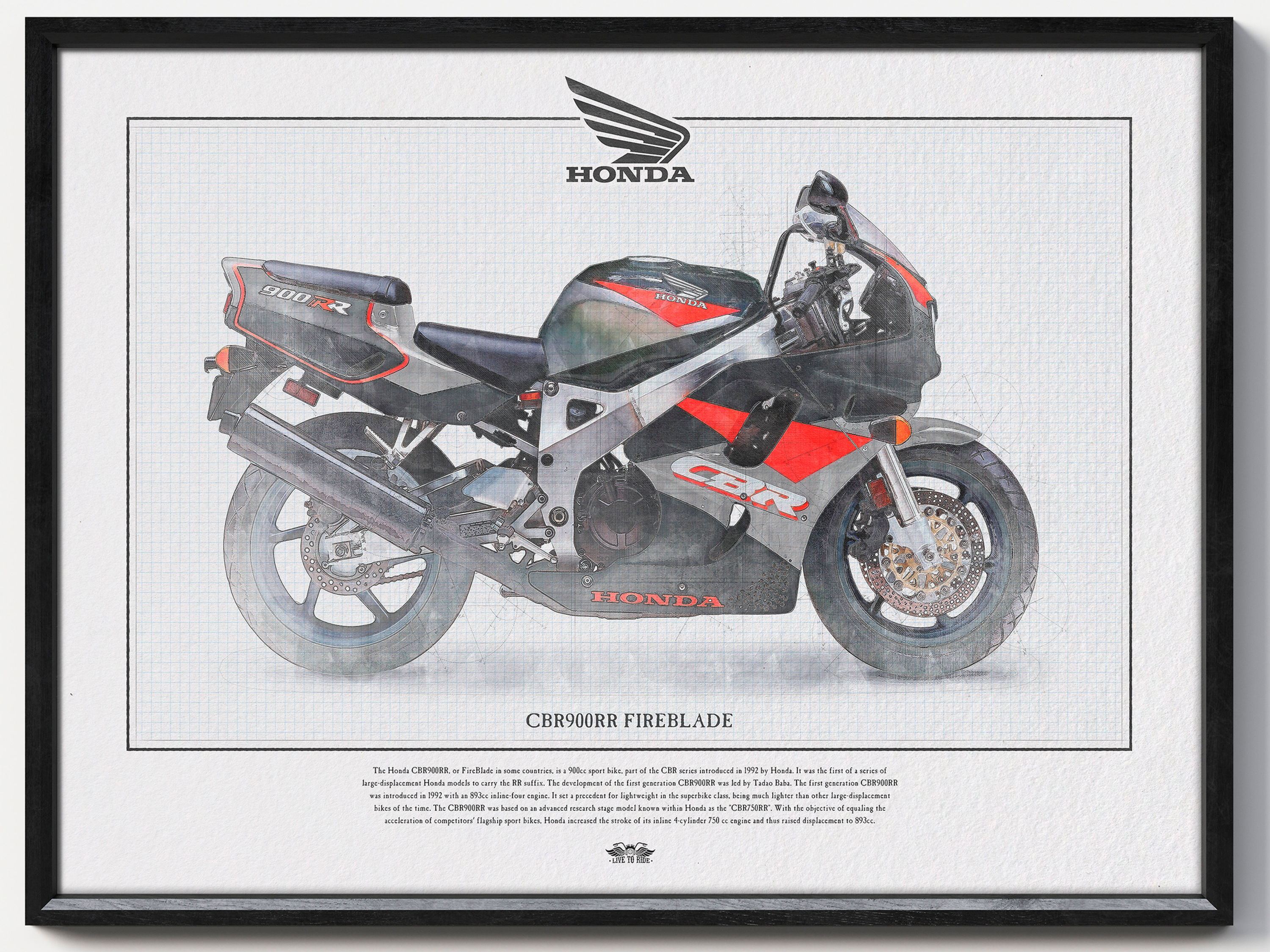 Honda CBR900RR Fireblade Black