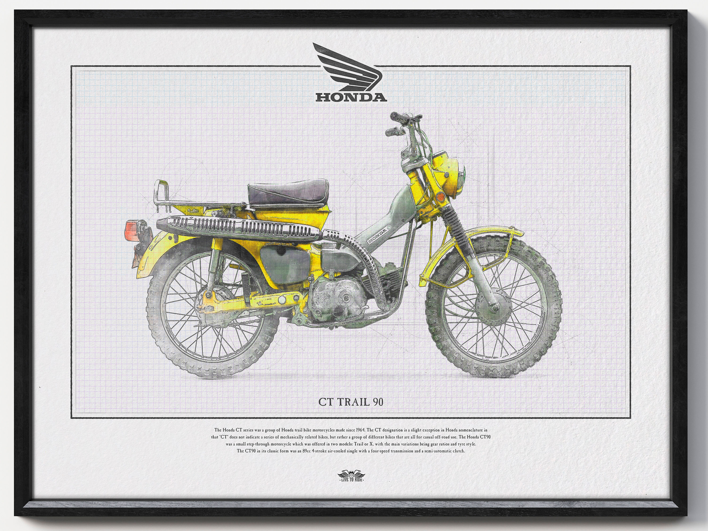 Honda CT Trail 90 Yellow