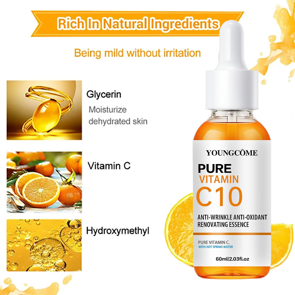 Thumbnail: Vitamin C Facial Essence Hyaluronic Acid Dark Skin Brighten Serum Fade Fine Line