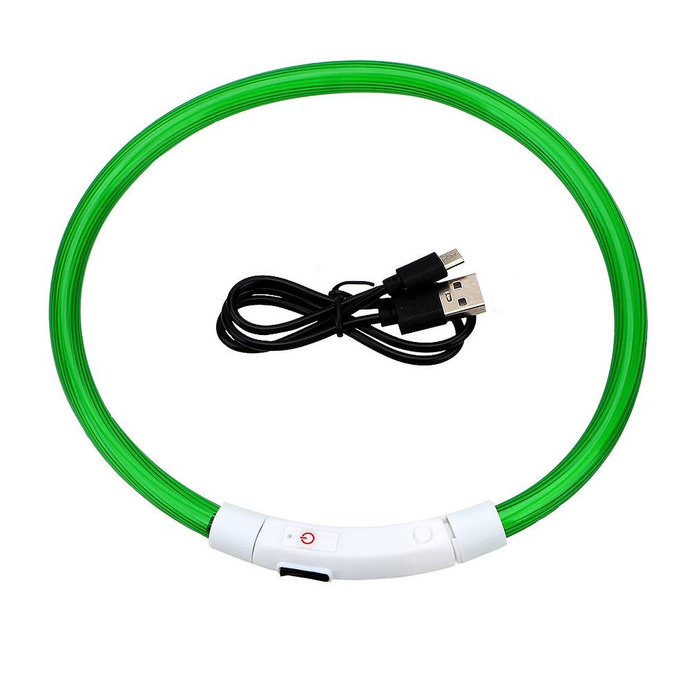 Thumbnail: Led Usb Dog Collar Pet Dog Night Luminous Charge Collar Led Night Safety Flashin