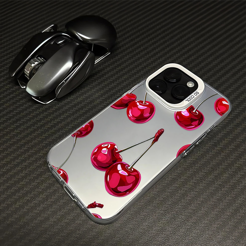 Miniatura: Capinha de Celular Estampa Cereja Vermelha para Diversos iPhones