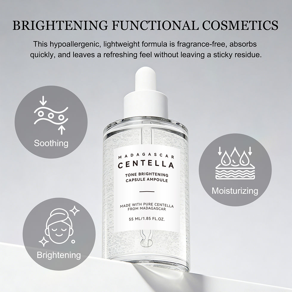 Thumbnail: Skin Tone Perfector Brightening Ampoule 55ml - Centella & Niacinamide Serum Hydr