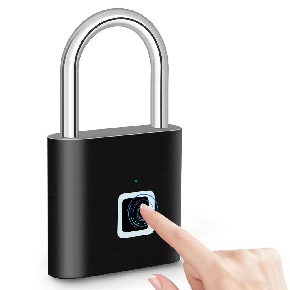 KERUI Keyless USB Charging Fingerprint Lock Smart Padlock Waterproof Door Lock 0