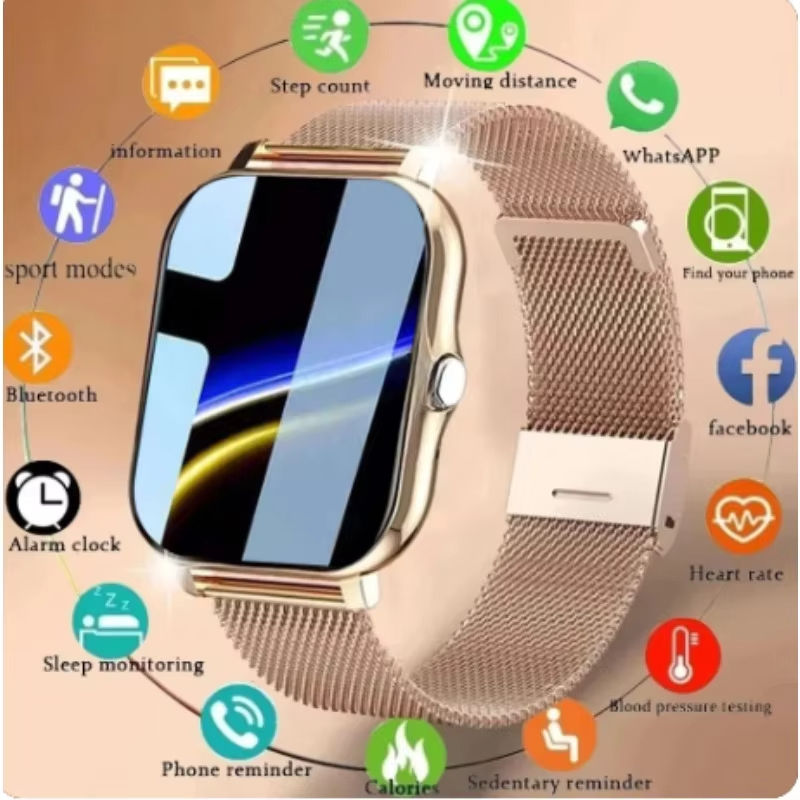 Keshuyou 2025 Smart Watch 2.01 Inch HD Display Answer Make Call Message Preview