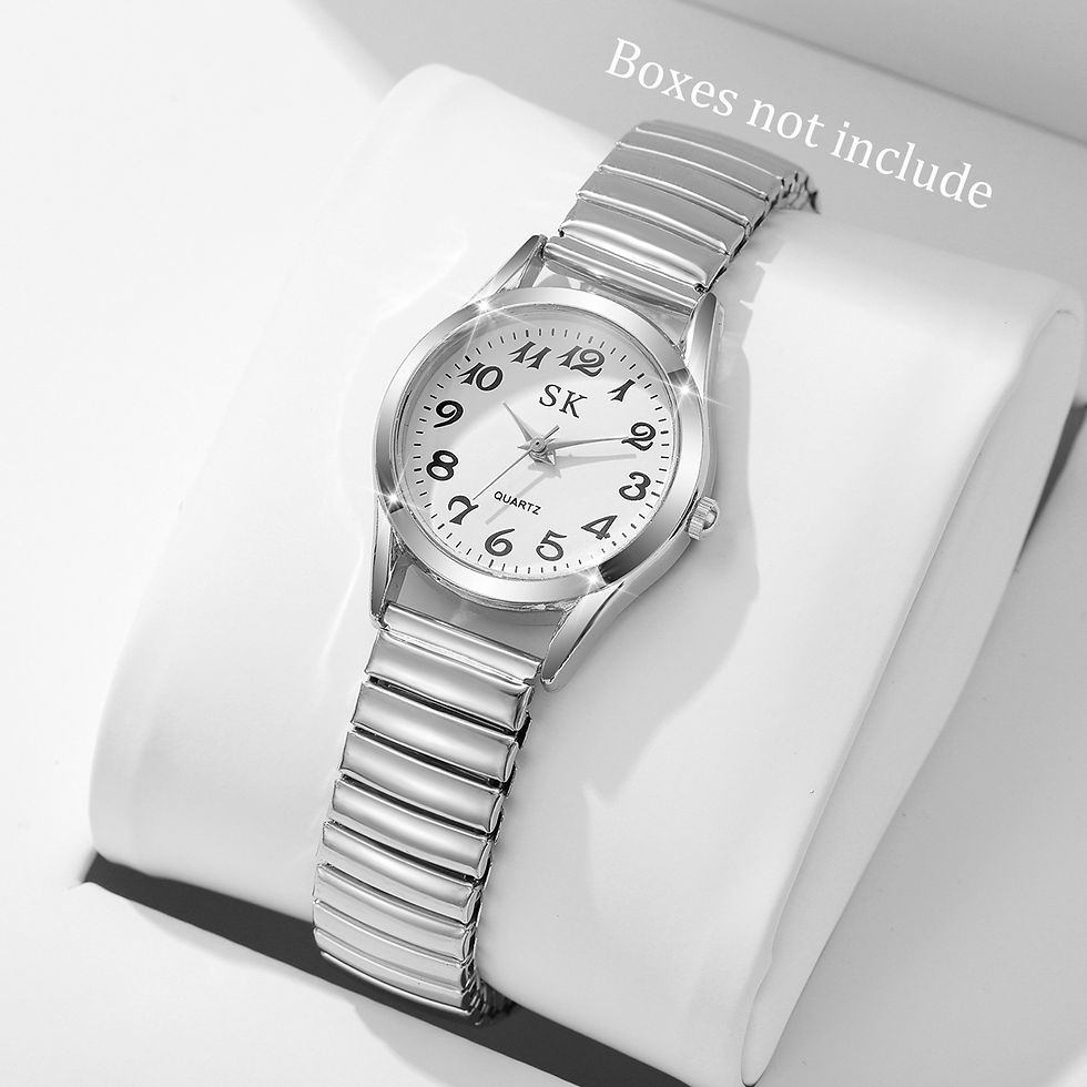 Miniatura: Relógio Feminino Elegante Mostrador Pequeno - Pulseira Elástica