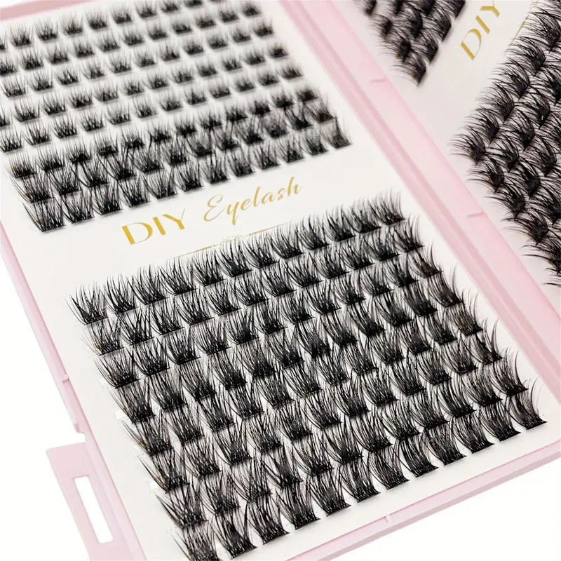 Thumbnail: Eyelash Extension Kit - Individual Eyelashes Set, D-Curl, Multiple Lengths, Odor