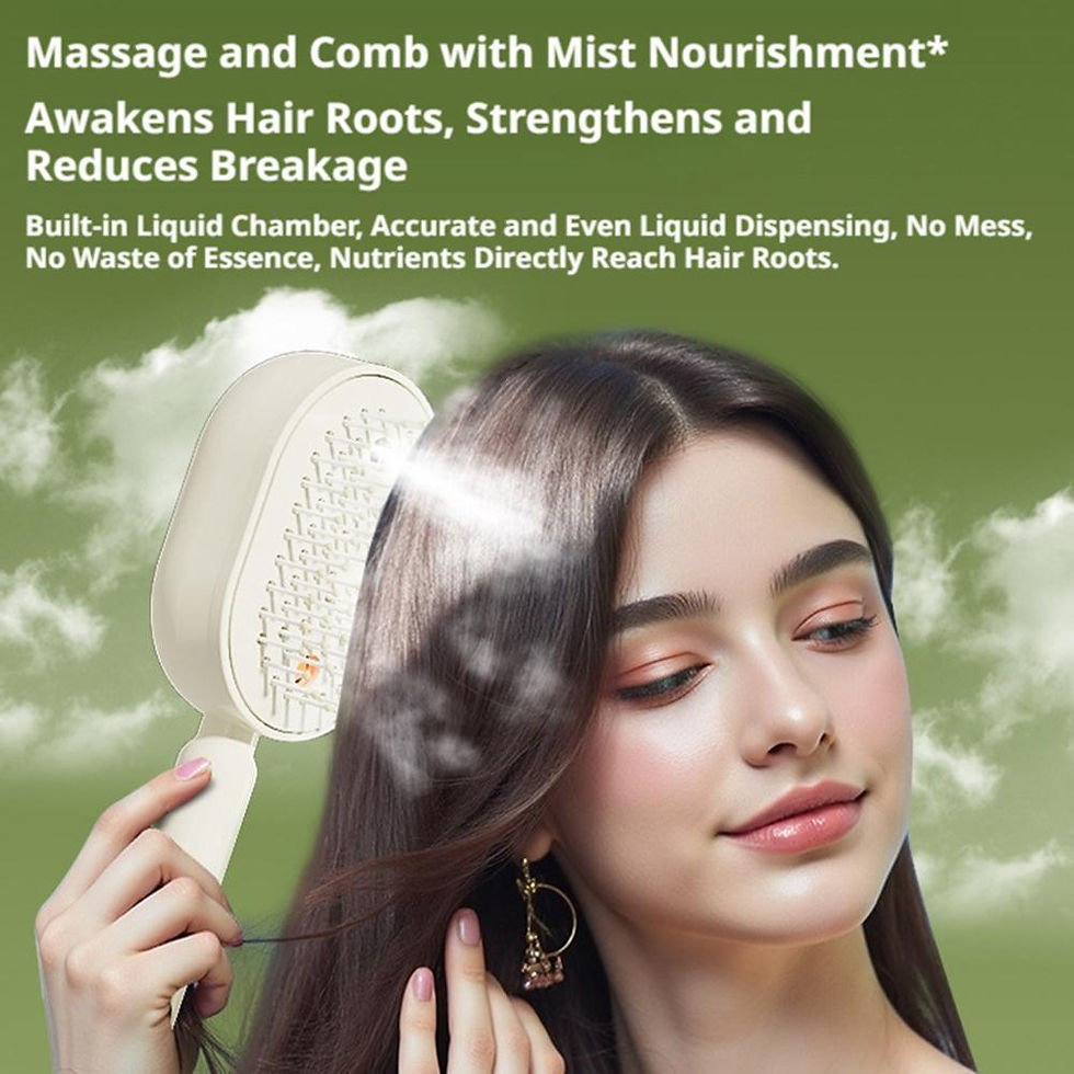 Thumbnail: Electric Spray Hair Brush with Water Spray Air Cushions Steam Massage Comb Recha