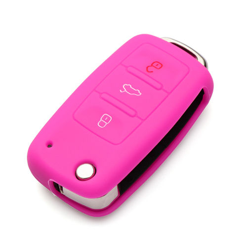 Thumbnail: Silicone Car Key Cover Case for Volkswagen VW Polo Passat b5 golf4 5 6 Jetta Tig