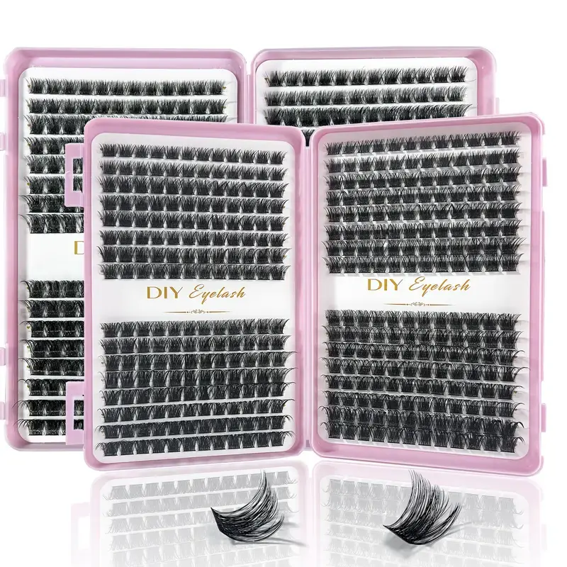 Eyelash Extension Kit - Individual Eyelashes Set, D-Curl, Multiple Lengths, Odor