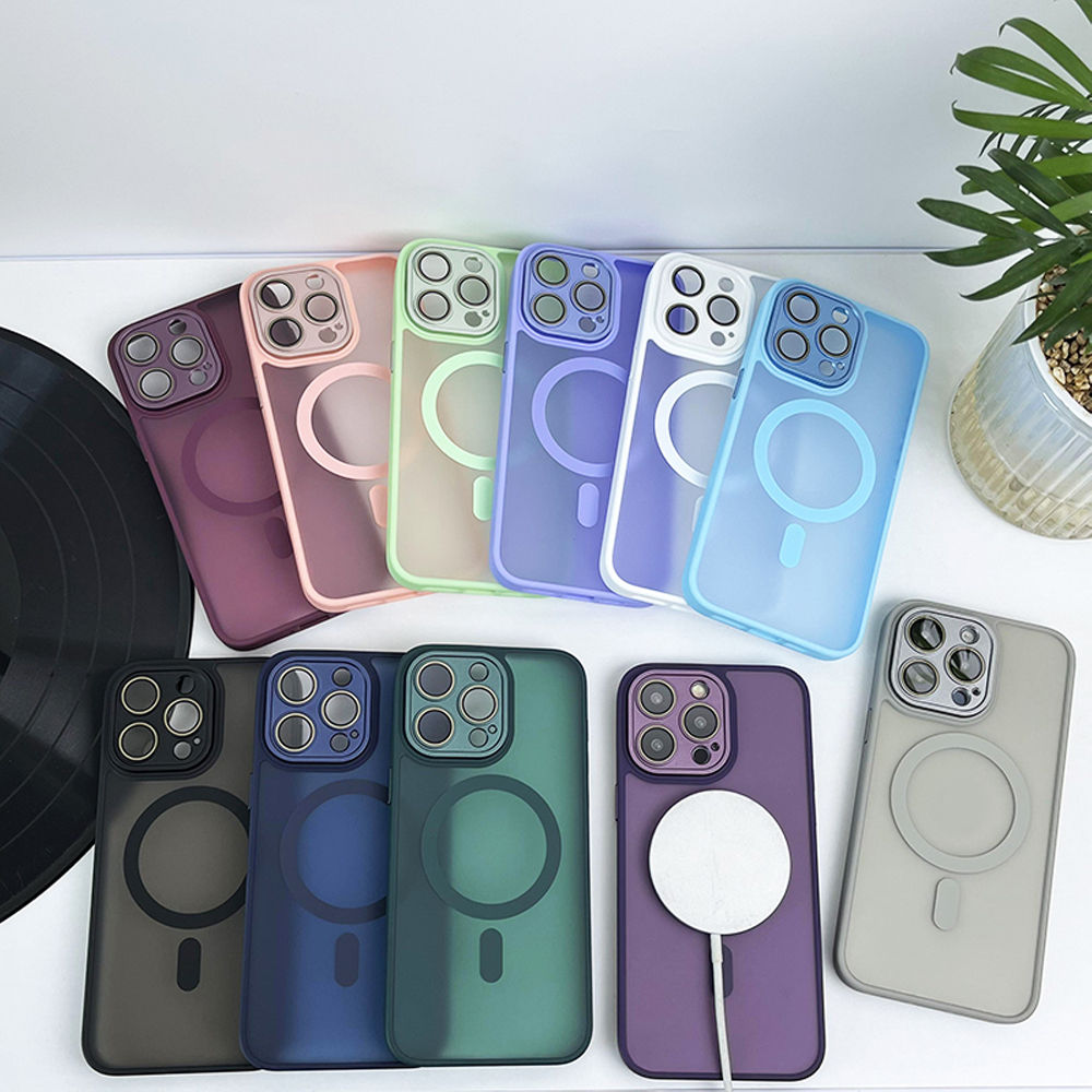 Matte Magnetic Clear Ultra Thin Slim Phone Case for Iphone 11 12 13 14 15 Pro Ma
