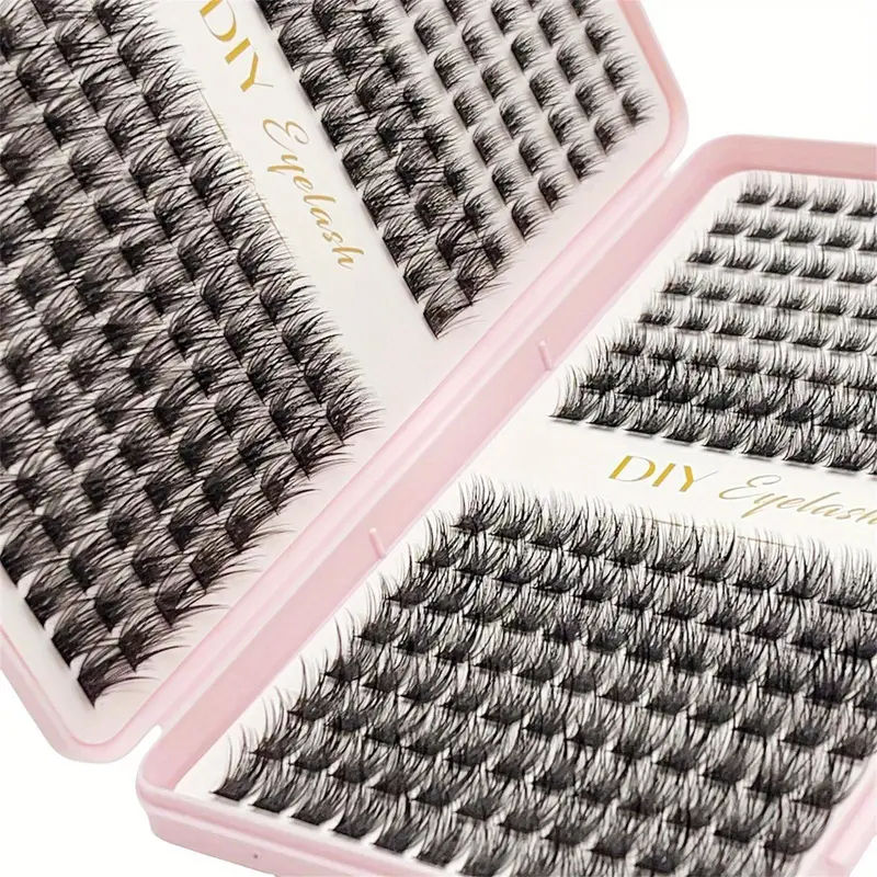 Thumbnail: Eyelash Extension Kit - Individual Eyelashes Set, D-Curl, Multiple Lengths, Odor