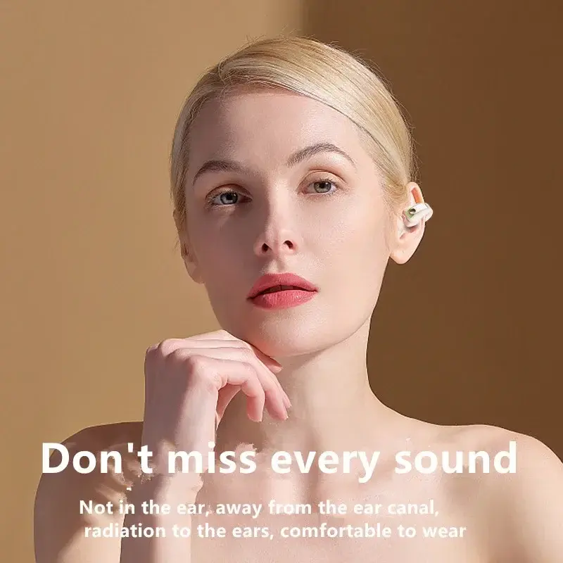 Thumbnail: Earphone Clip Wireless Bluetooth Headphone Bone Conduction Headset High Quality