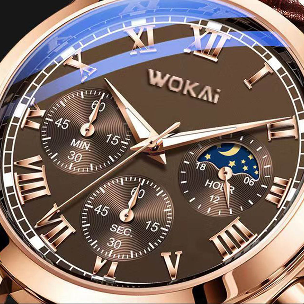 Miniatura: Relógio Masculino de Luxo Business - Pulseira em Couro PU
