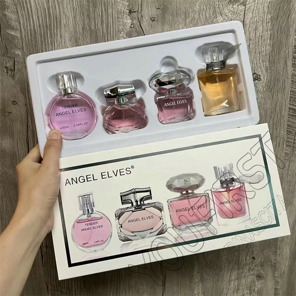 Gift Box 4Pcs Set Perfume Women 120ml Club De Nuit Perfumes De Mujer Lasting Fra