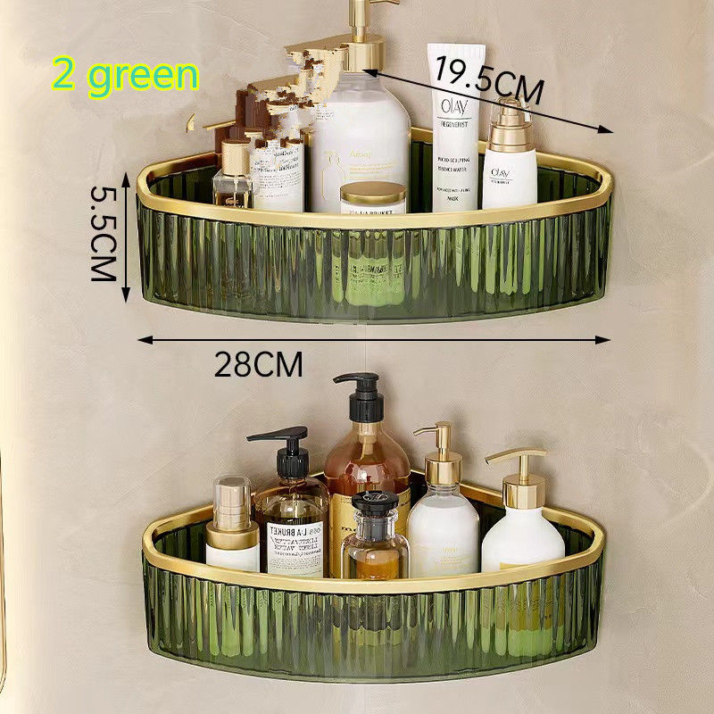 Thumbnail: Household Bathroom Shelves Without Drilling Makeup Organizer Acryl Corner Shelf