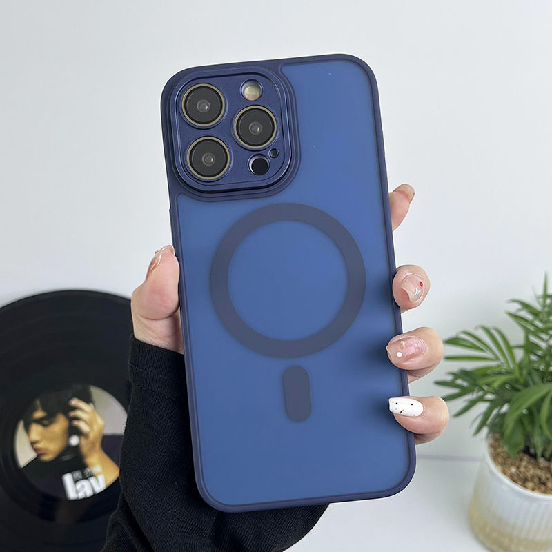 Thumbnail: Matte Magnetic Clear Ultra Thin Slim Phone Case for Iphone 11 12 13 14 15 Pro Ma
