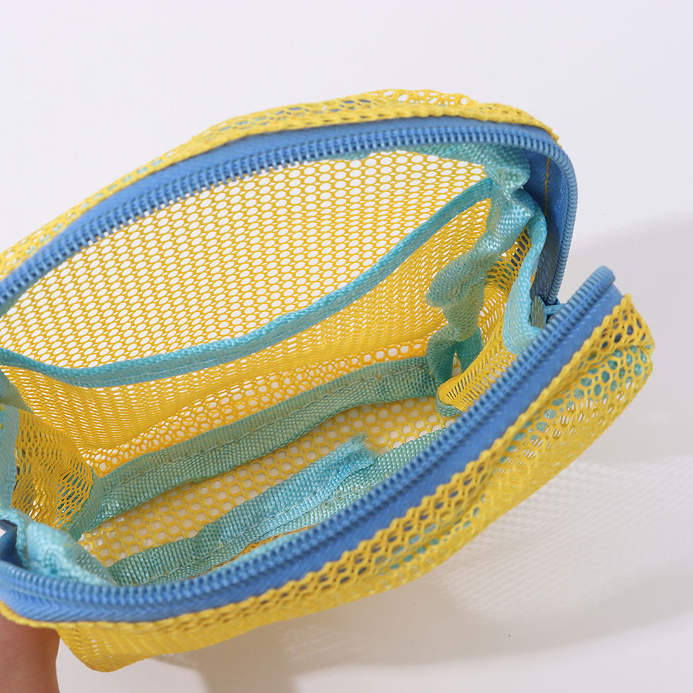 Thumbnail: Fashion Dopamine Color Storage Bag Large Capacity Candy Color Mesh Cosmetic Bag