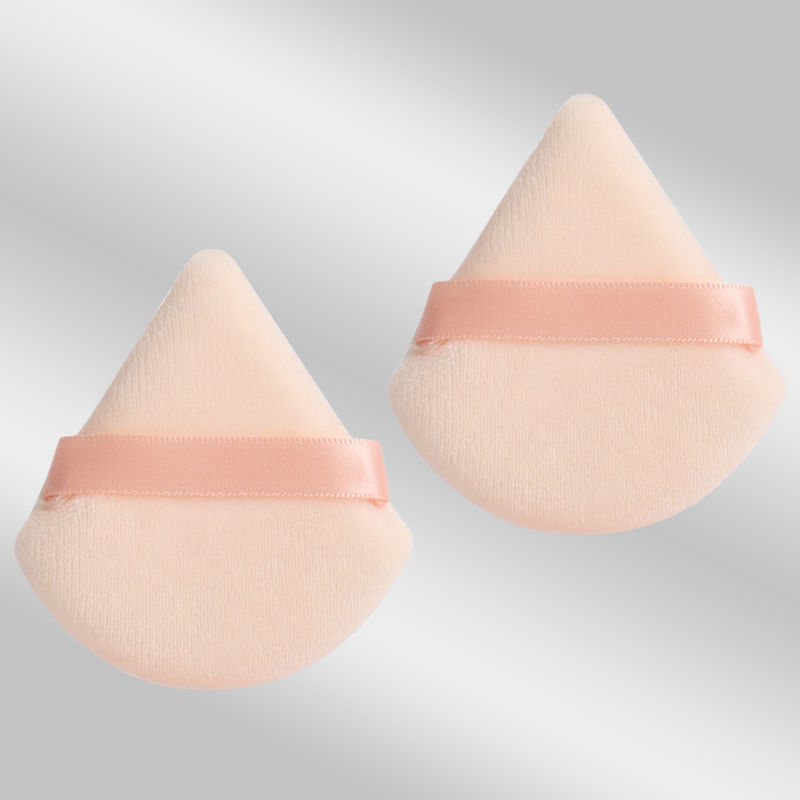 Thumbnail: 2 件 Triangle Powder Puff Face Makeup Sponge Soft Velvet Cosmetic Puff Blender