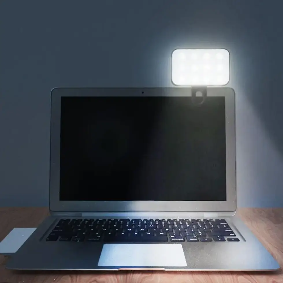 Thumbnail: Portable Mini Selfie Fill Light Rechargeable 3 Modes Adjustable Brightness Clip