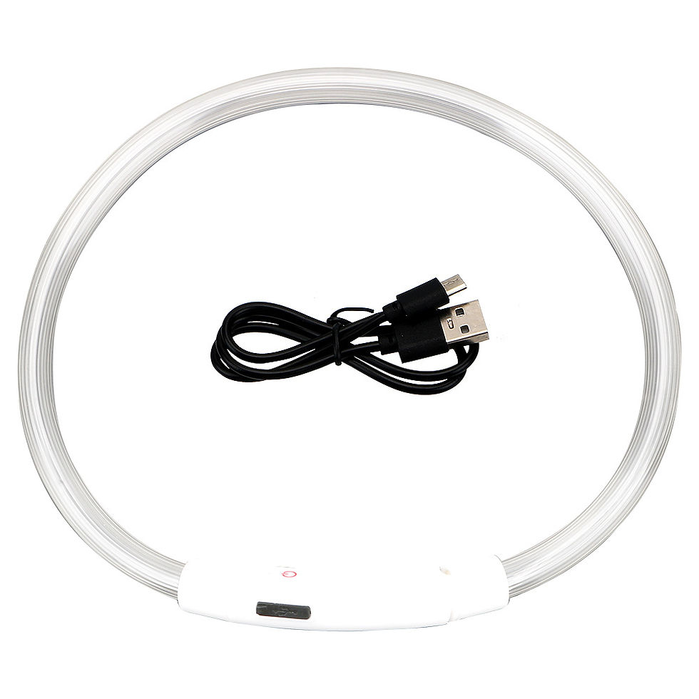 Thumbnail: Led Usb Dog Collar Pet Dog Night Luminous Charge Collar Led Night Safety Flashin